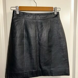 Wilsons Leather Black Mini Skirt